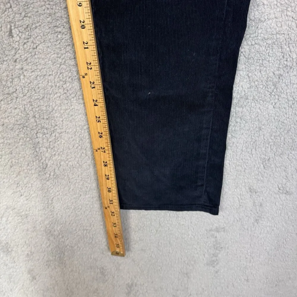 S Banana Republic Corduroy Pants Mens 32x32 Blue Straight Fit Dress Chino‎ Pima